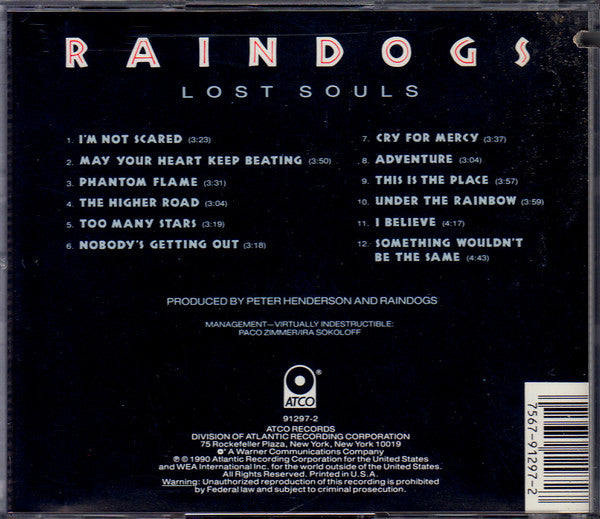 Raindogs (2) : Lost Souls (Album)