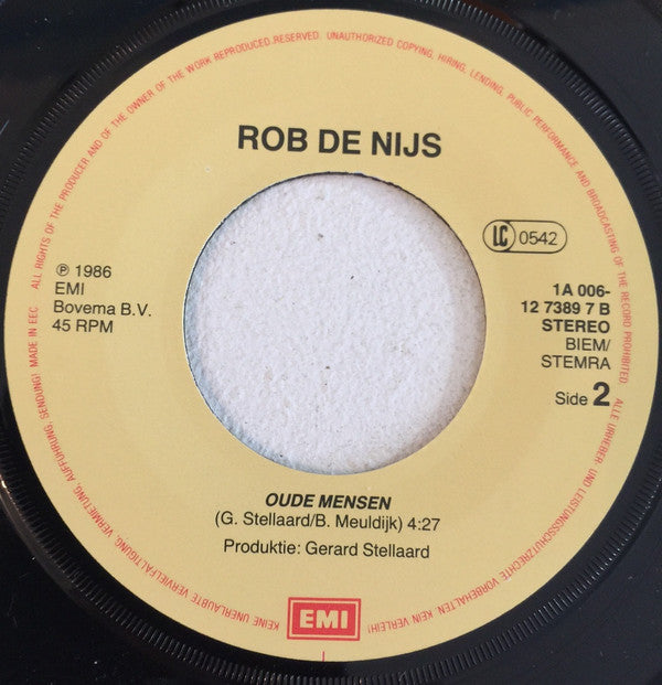 Rob de Nijs : Ontmoeting (7",45 RPM,Single)
