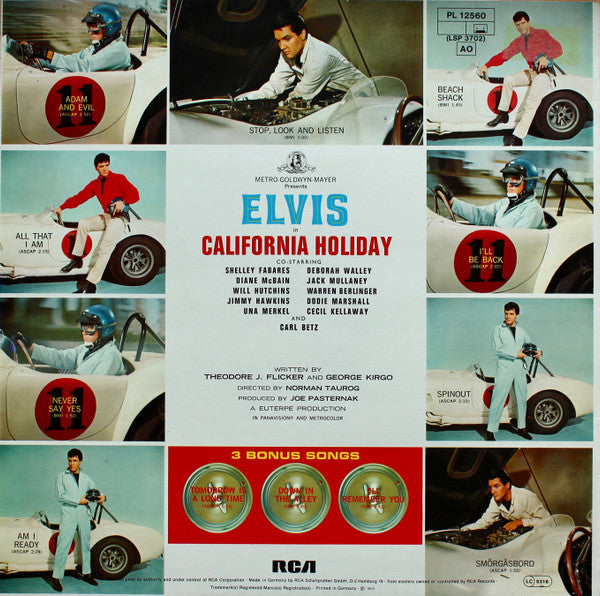 Elvis Presley : California Holiday (LP, Album, RE)