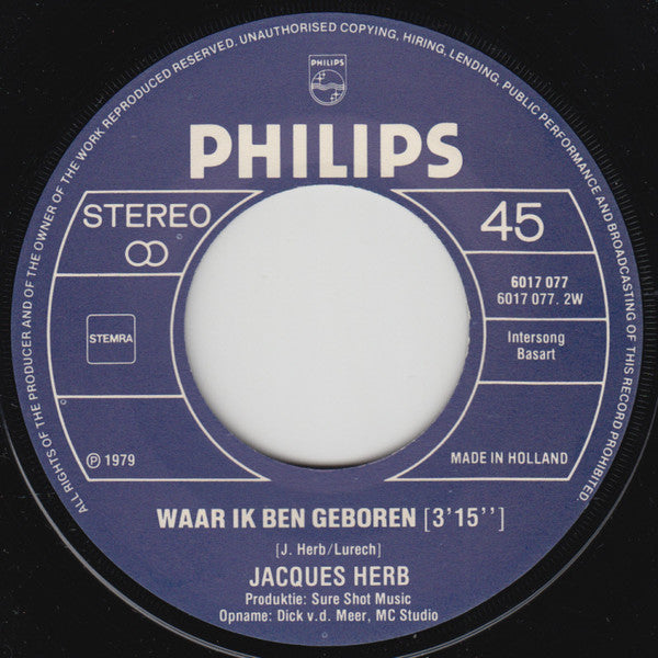 Jacques Herb : Torremolinos (I Love You) (7")