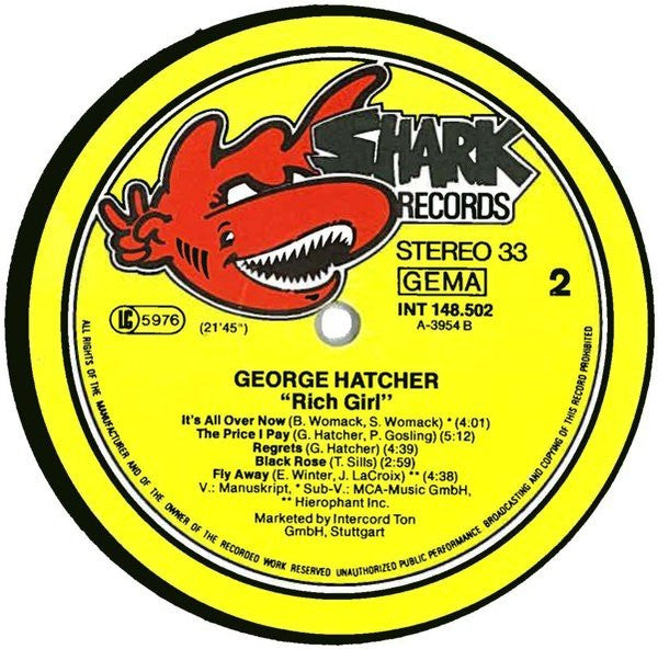 George Hatcher : "Rich Girl" (LP, Album)