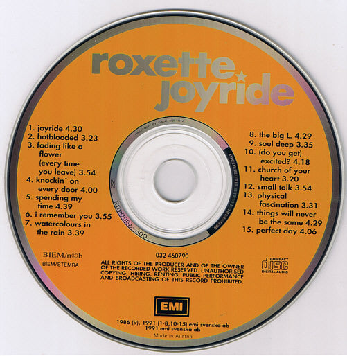 Roxette : Joyride (Album)