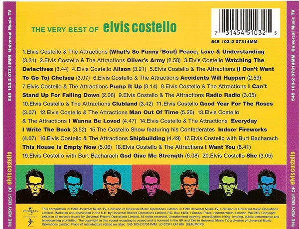 Elvis Costello : The Very Best Of (Compilation)