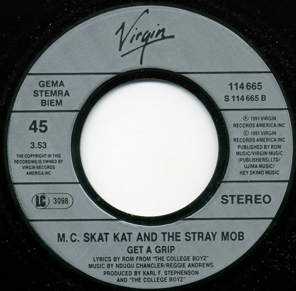 MC Skat Kat And The Stray Mob : Skat Strut (7",Single,45 RPM)