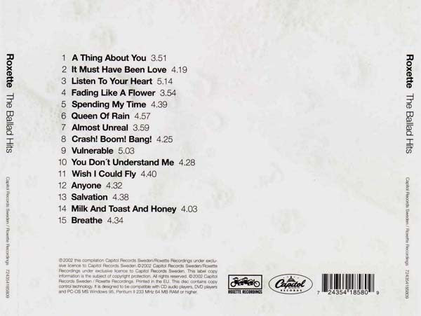 Roxette : The Ballad Hits (Compilation,Copy Protected)