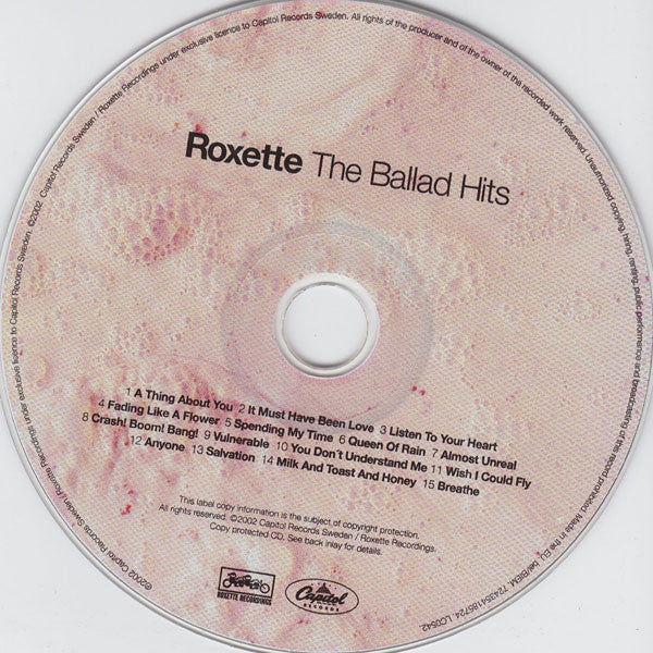 Roxette : The Ballad Hits (Compilation,Copy Protected)