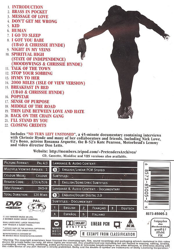 Pretenders, The : Greatest Hits (DVD-Video,PAL,Compilation)