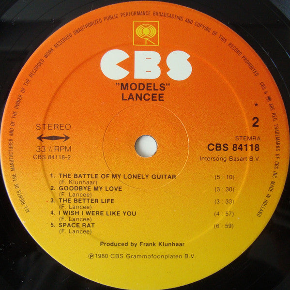 Lancee : Models (LP,Album)