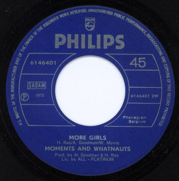 Moments, The And Whatnauts, The : Girls (7")