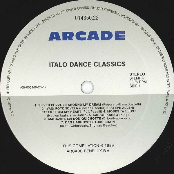 Various : Italo Dance Classics (LP,Compilation)