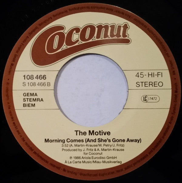 Motive, The : Miss You So Much (7",Single,45 RPM)