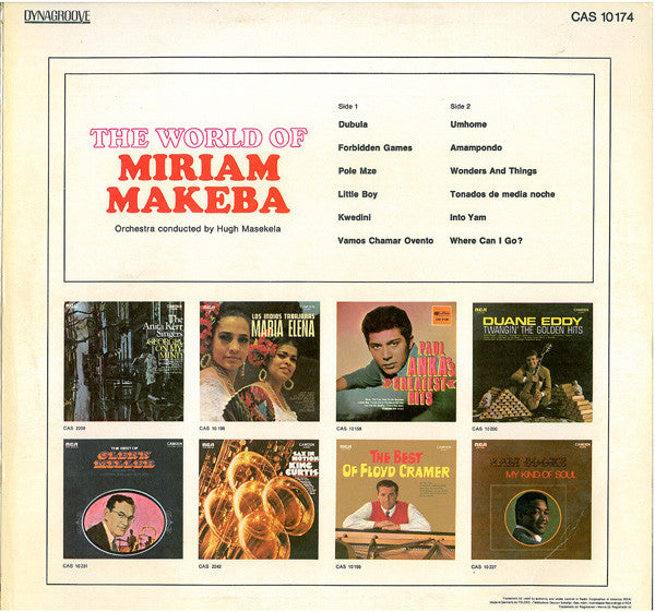 Miriam Makeba : The World Of Miriam Makeba (LP,Album,Reissue,Stereo)