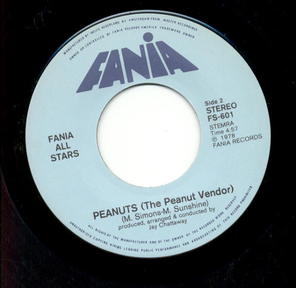 Fania All Stars : Ella Fue (She Was The One) (7",45 RPM,Single)