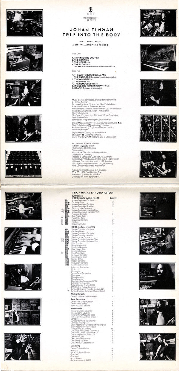 Johan Timman : Trip Into The Body (LP,Album)