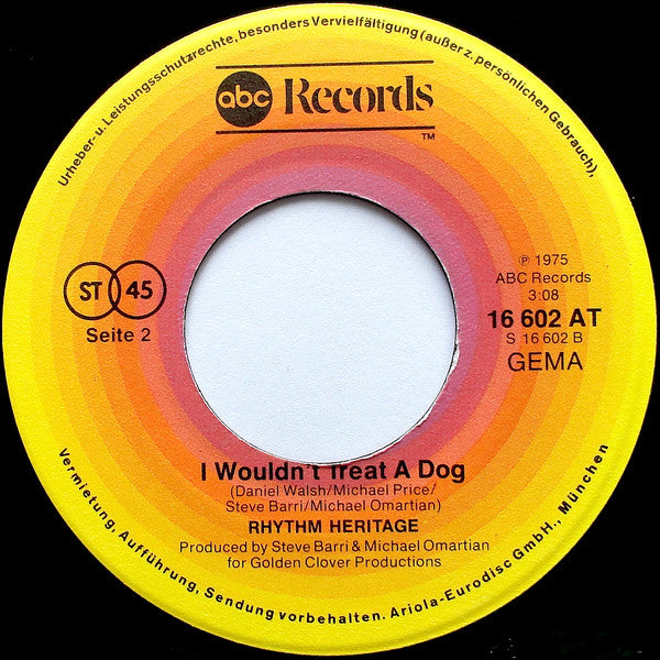 Rhythm Heritage : Theme From S.W.A.T. (7",Single,45 RPM)