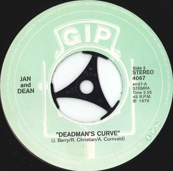 Jan & Dean : Surfcity / Dead Man's Curve (7",45 RPM,Stereo)