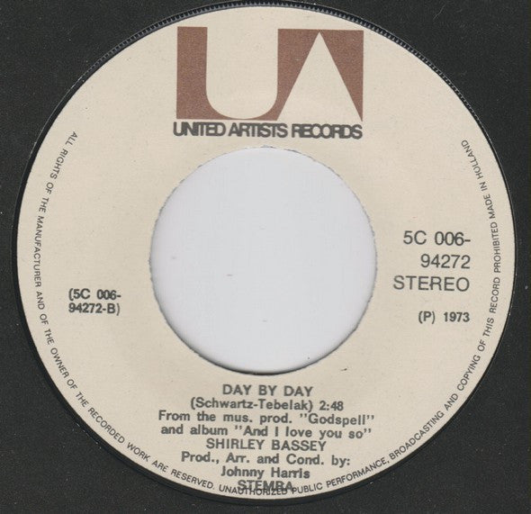 Shirley Bassey : Never, Never, Never (7",45 RPM,Single)