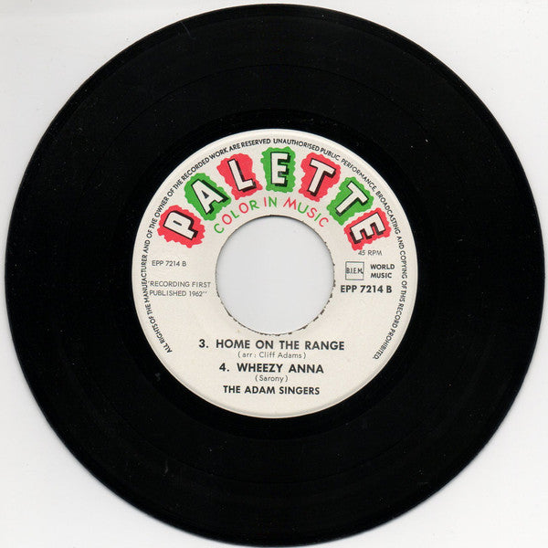 The Adam Singers : Sing Something Simple (7", EP)