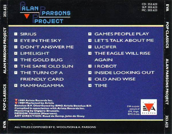 Alan Parsons Project, The : Pop Classics (Compilation)