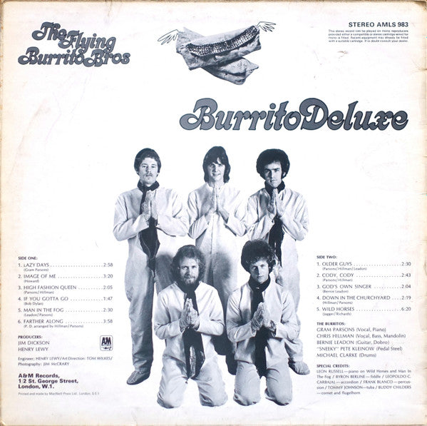 Flying Burrito Bros, The : Burrito Deluxe (LP,Album)