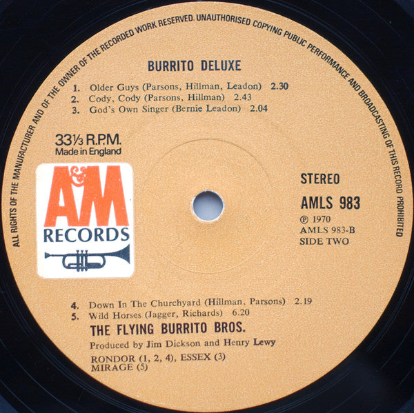 Flying Burrito Bros, The : Burrito Deluxe (LP,Album)