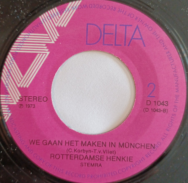 Rotterdamse Henkie : Oranje, Oranje (7",45 RPM,Single,Stereo)