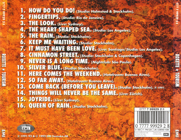 Roxette : Tourism (Album)
