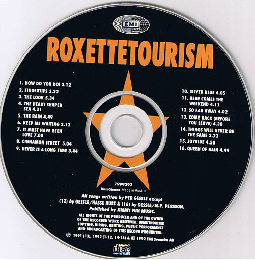 Roxette : Tourism (Album)