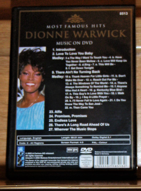 Dionne Warwick : Most Famous Hits - The Lady - Live (DVD-Video,PAL,Stereo)