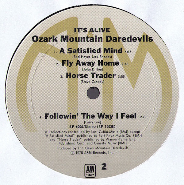Ozark Mountain Daredevils, The : It's Alive (LP,Album)