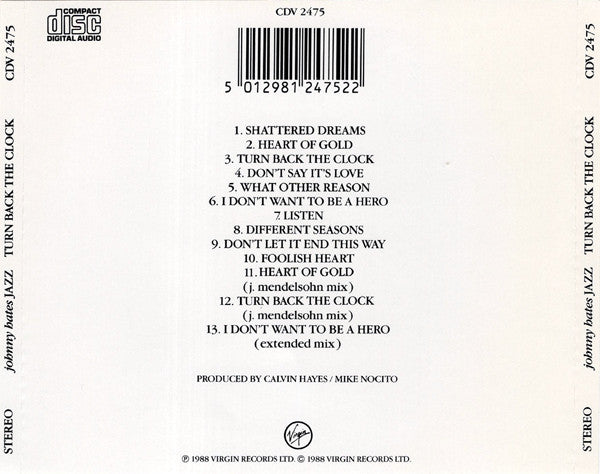 Johnny Hates Jazz : Turn Back The Clock (Album)