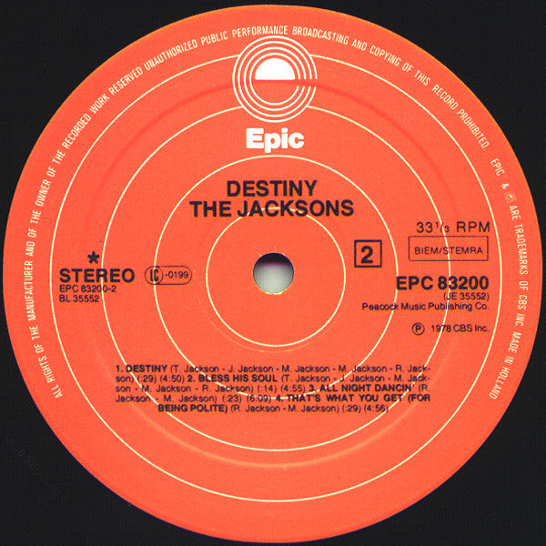 Jacksons, The : Destiny (LP,Album)