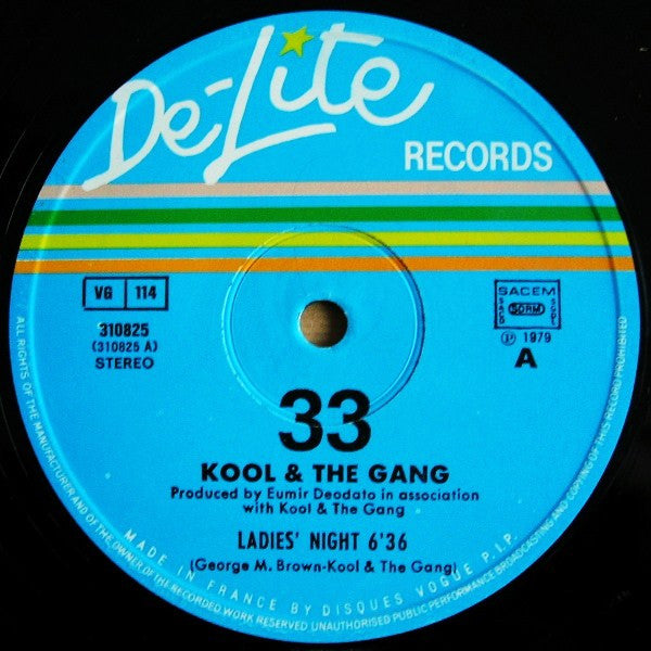 Kool & The Gang : Ladies' Night (12",33 ⅓ RPM,Single,Stereo)