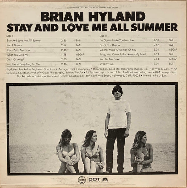 Brian Hyland : Stay And Love Me All Summer (LP,Album)