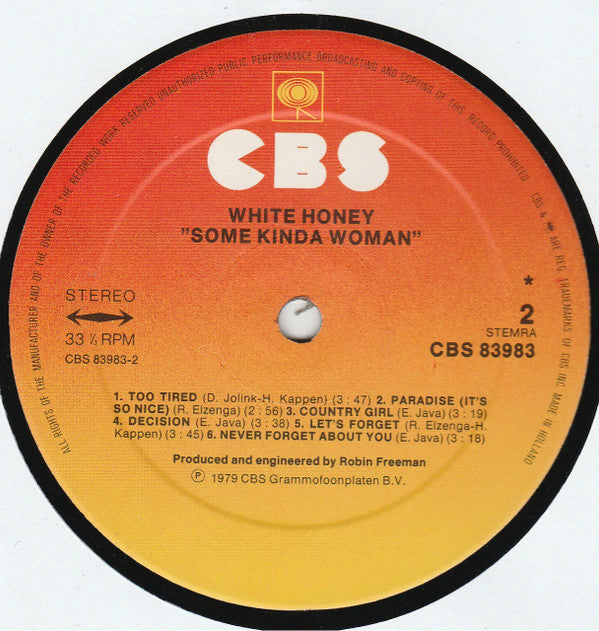 White Honey : Some Kinda Woman (LP,Album,Stereo)