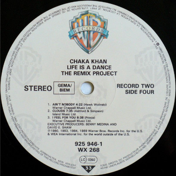 Chaka Khan : Life Is A Dance - The Remix Project (LP,Compilation)