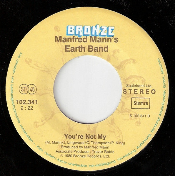 Manfred Mann's Earth Band : Lies (Through The 80's) (7",Single,45 RPM)