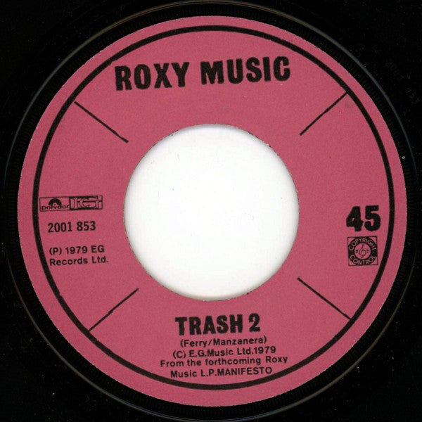 Roxy Music : Trash (7",45 RPM,Single)