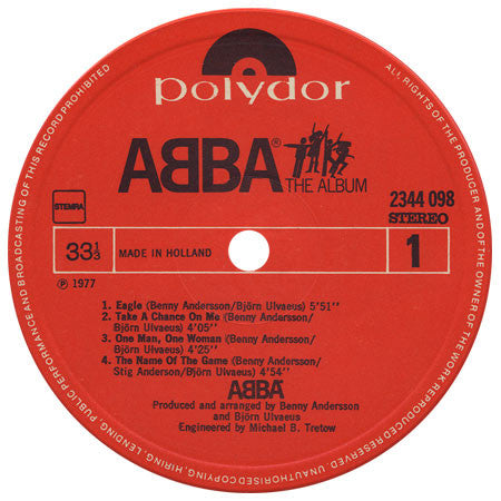 ABBA : The Album (LP,Album,Stereo)