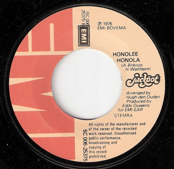 Jackpot : Sing My Love Song / Honolee Honola (7",45 RPM)
