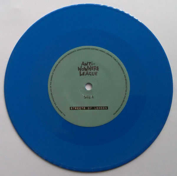 Anti-Nowhere League : Streets Of London / So What (7",45 RPM,Single,Limited Edition,Reissue,Stereo)