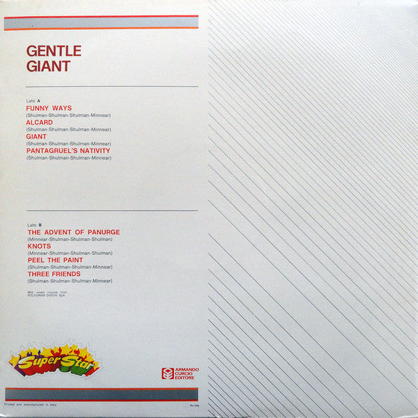 Gentle Giant : Gentle Giant (LP,Compilation,Stereo)