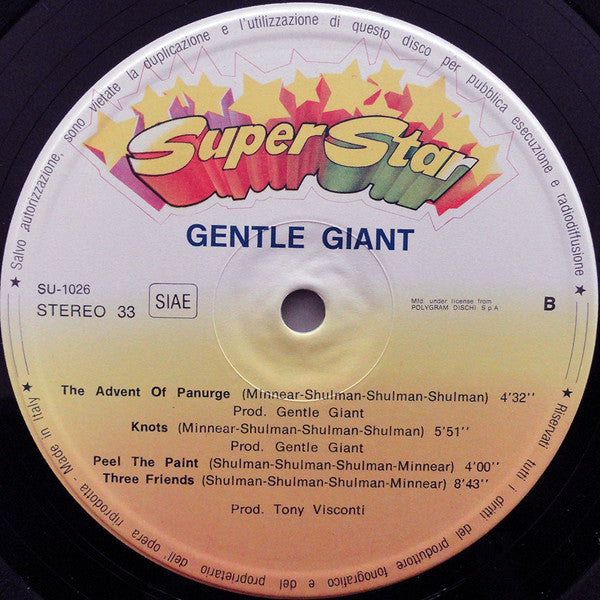 Gentle Giant : Gentle Giant (LP,Compilation,Stereo)