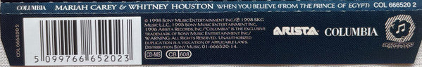 Mariah Carey & Whitney Houston : When You Believe (From The Prince Of Egypt) (Maxi-Single)