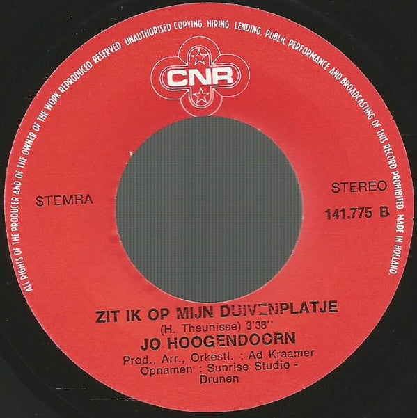 Jo Hoogendoorn : Daar Komt Munne Witpen Aan (7",45 RPM,Single)