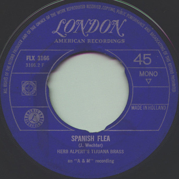 Herb Alpert & The Tijuana Brass : Tijuana Taxi (7",Mono,45 RPM)