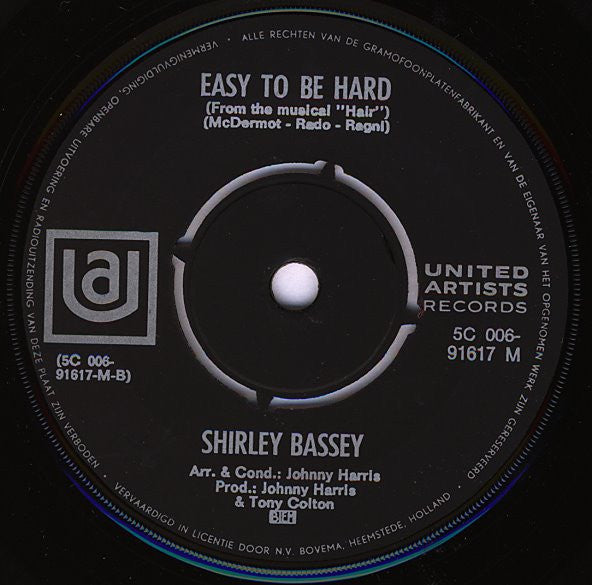 Shirley Bassey : Something (7",45 RPM,Single)