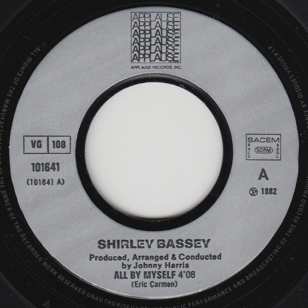 Shirley Bassey : All By Myself (7",45 RPM,Single)