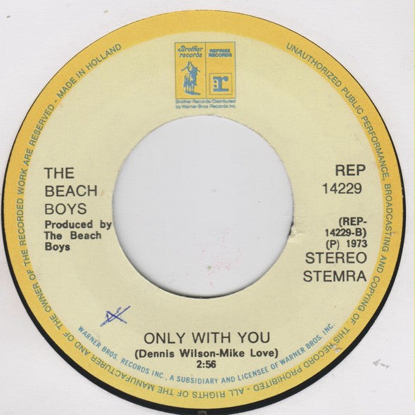 Beach Boys, The : Sail On Sailor (7",Single,45 RPM)