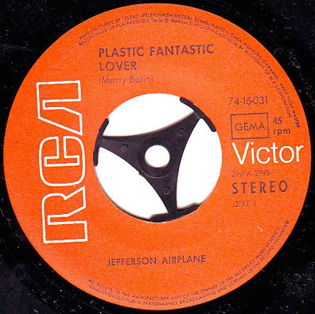 Jefferson Airplane : She Has Funny Cars (7",Single,45 RPM)